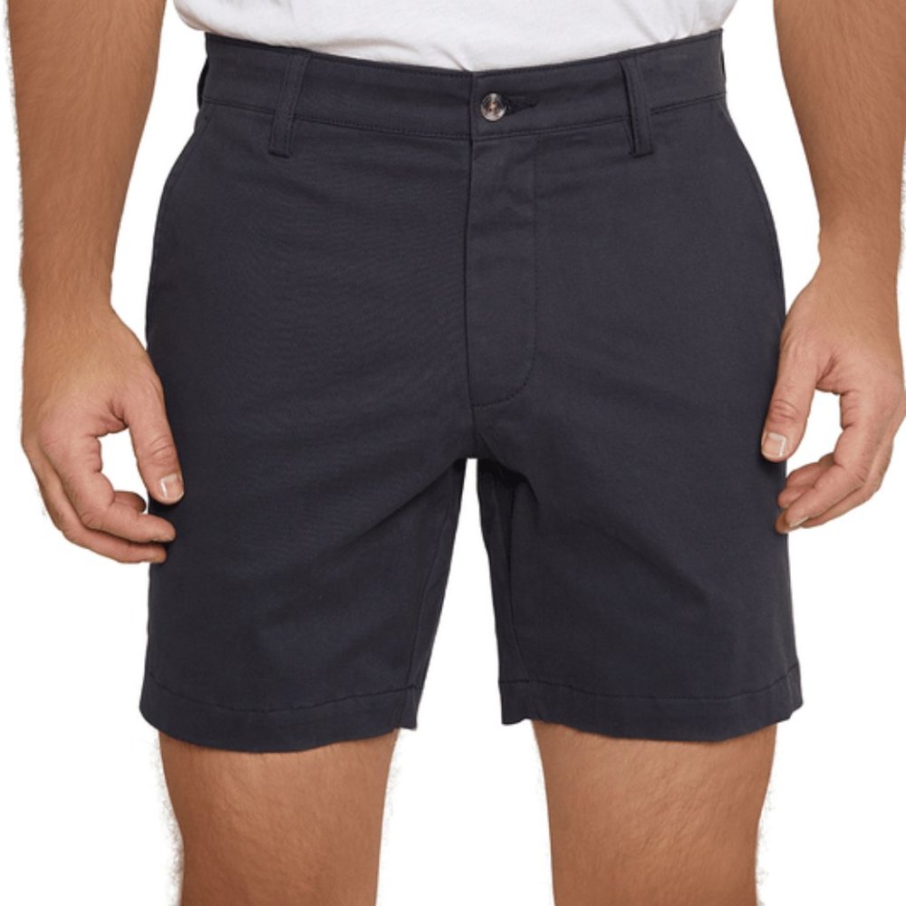 Slate and Stone W46 Navy Cotton Twill Shorts